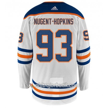 Män Ishockey Edmonton Oilers Tröja NUGENT-HOPKINS 93 Adidas Vit Authentic